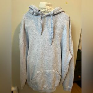 Blue and white hoodie pacific & co.